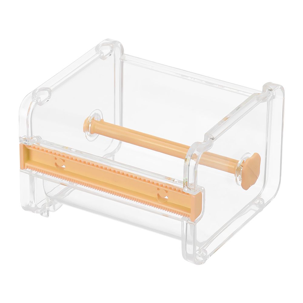 General Desktop Tape Dispenser Tape Cutter Washi Tape Dispenser Roll Tape Holder Office Supplies Stationery Tape Cutter 2022: orange