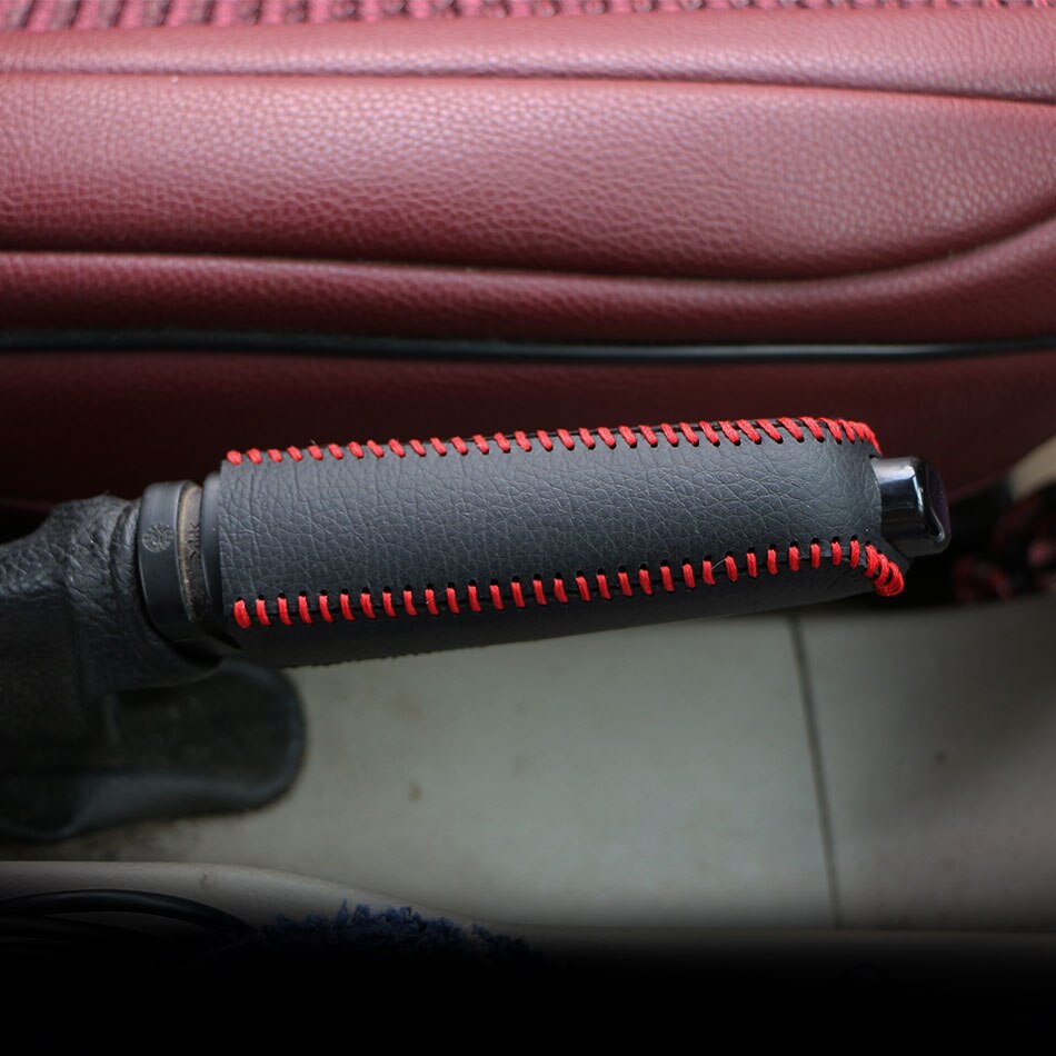 Xburstcar Car Styling Pu Leather Handbrake Cover Hand Brake Covers for Ford Ecosport Accessoreis