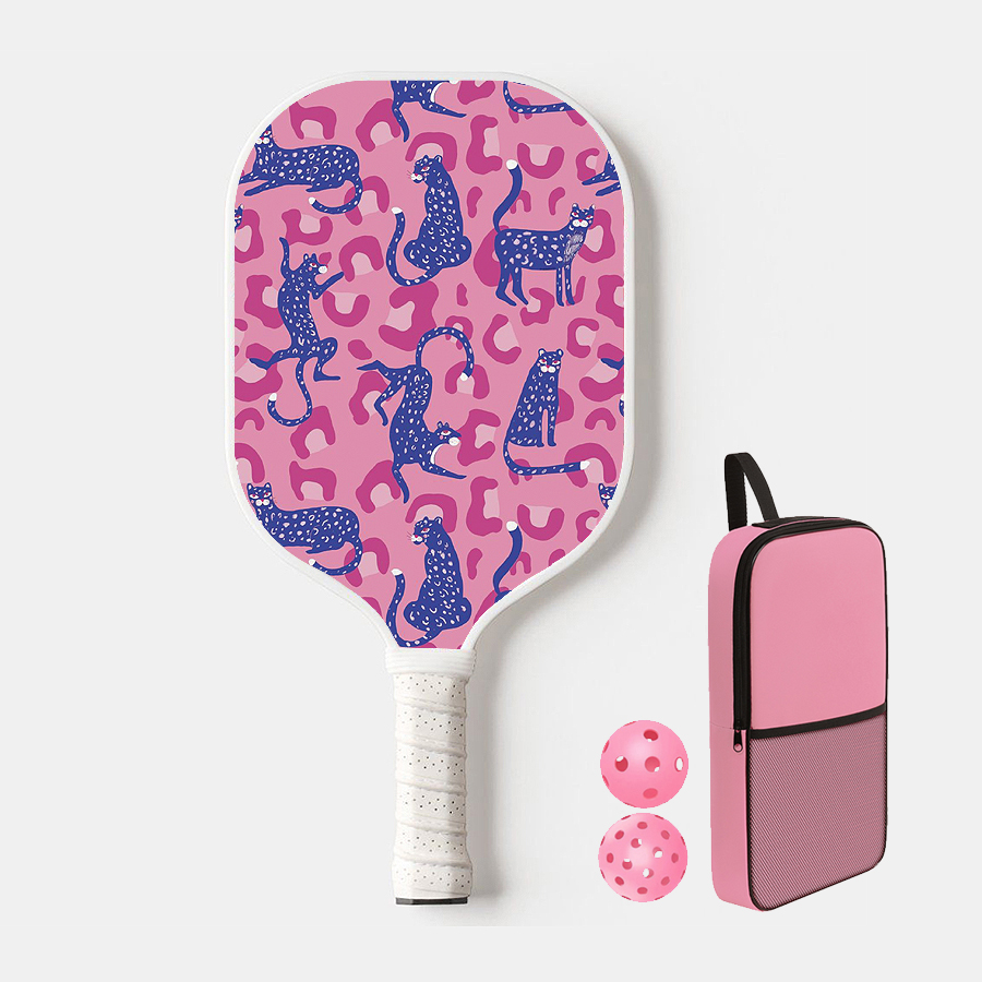 Lucky011 Thermoformed T700 Raw Carbon Fiber Fiberglas Pickleball Paddle Spin Strukturierte Oberfläche mit Schaumstoffkante Ergonomischer Griff: Licht Grün