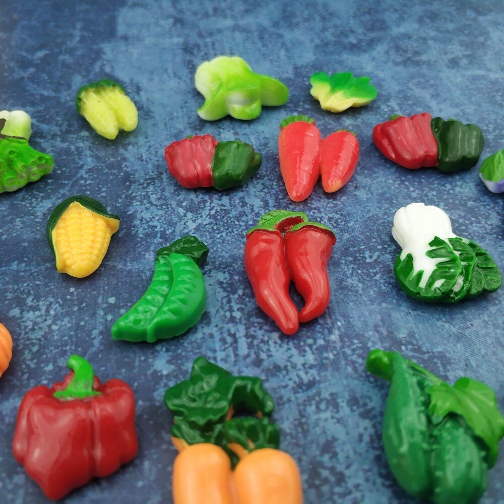 20 pcs/sets of resin vegetable fridge magnet home refrigerator magnets stickers strong neodymium office photo magnetic Message