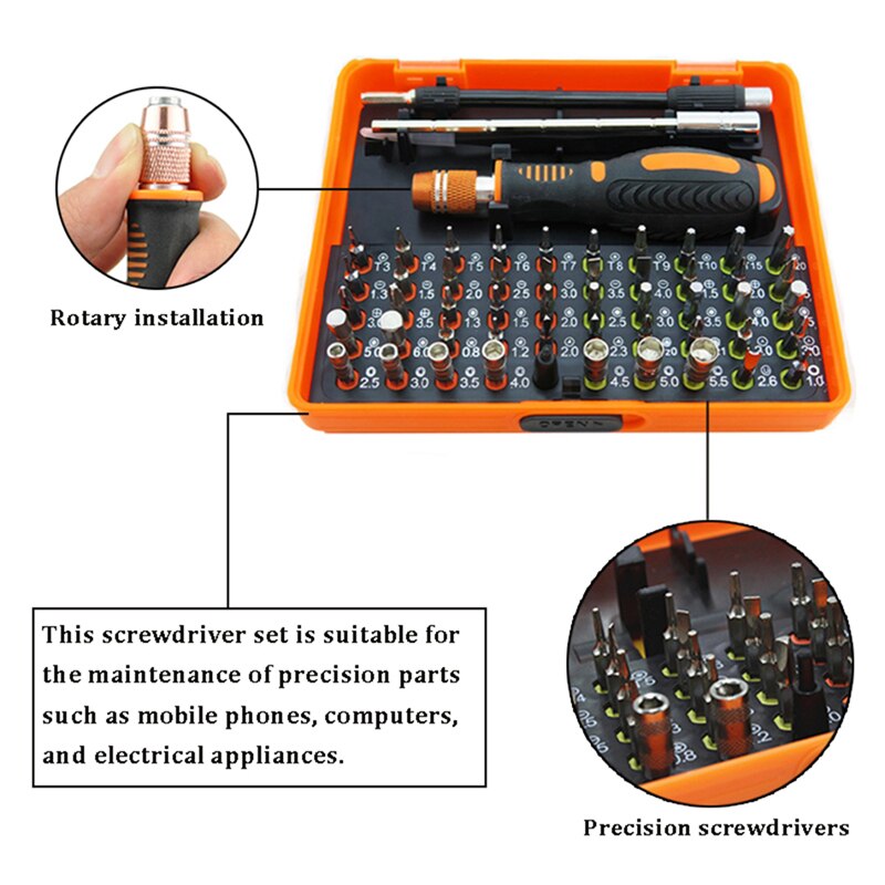 Screwdriver Set Magnetic Screw Driver Kit Phillips Torx Hex Screwdrivers Laptops Home Repair Computer Disassembly Hand Tools