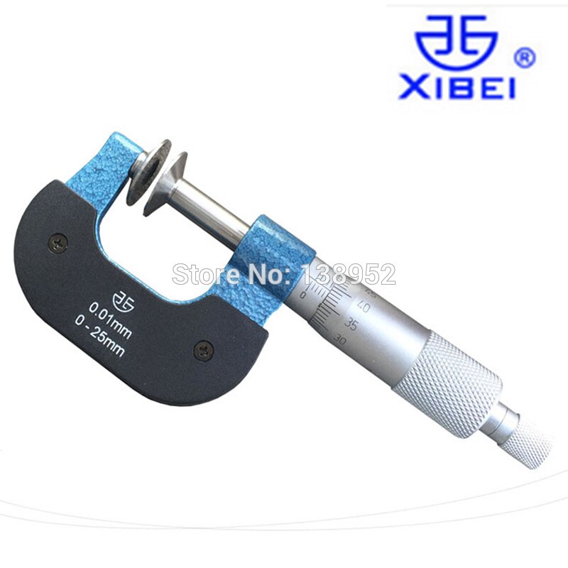 Xibei 0-25mm disk micrometer 0.004mm gear tand micrometer Micrmetro