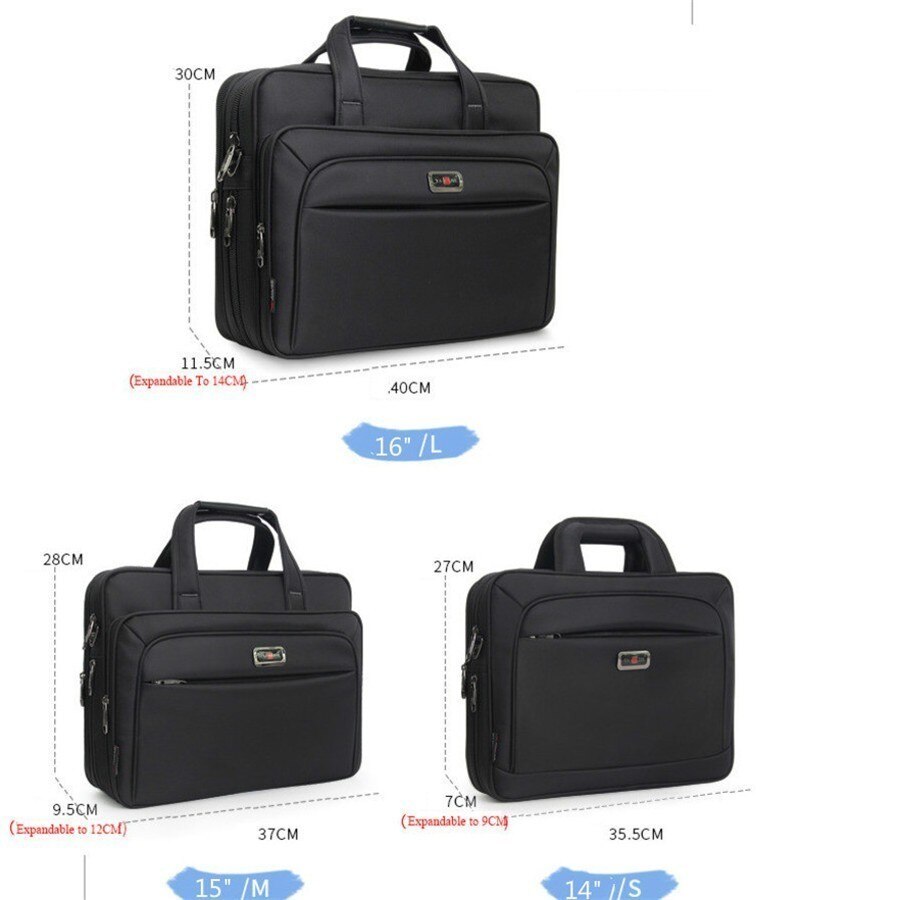 neue Geschäft Männer Aktentasche Hohe Kapazität Männer der Einzelnen Schulter Taschen 14 "15" 16 "Laptop Tasche frauen Arbeit Dateien Büro Paket