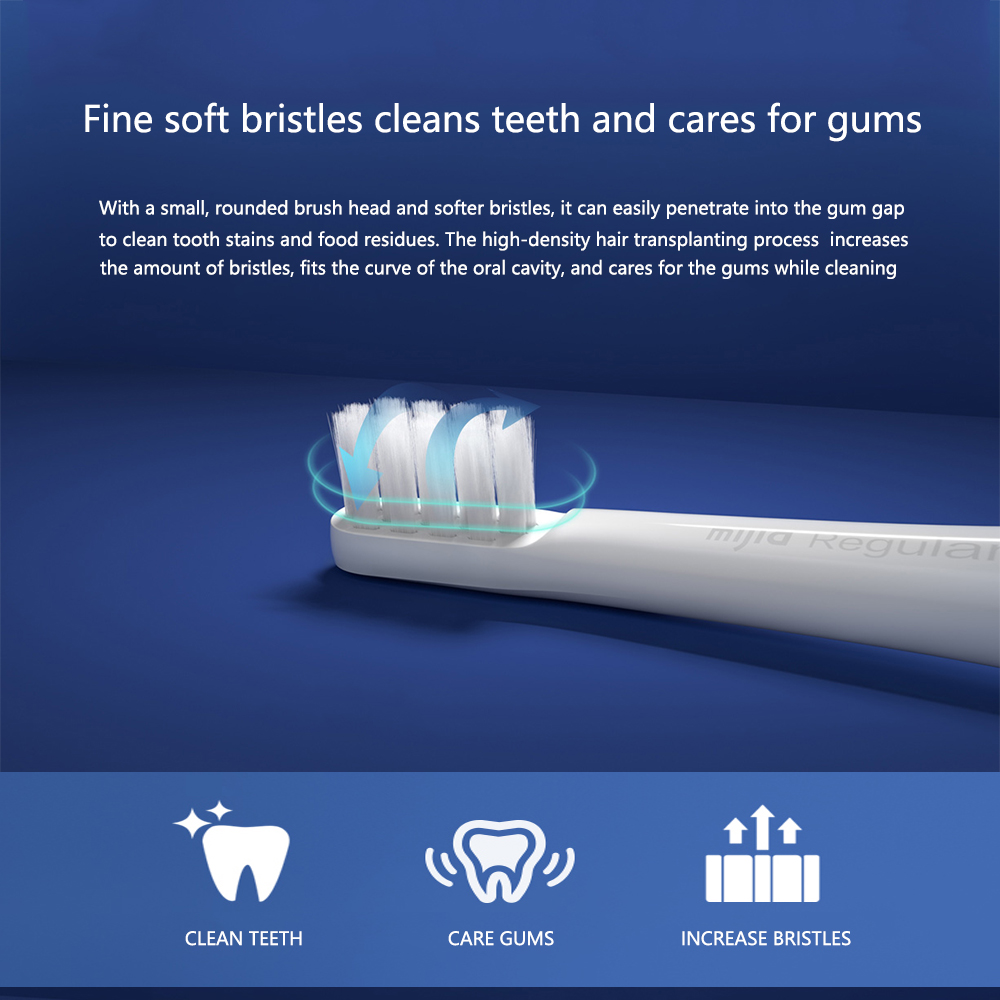 Xiaomi MIJIA-cabezales de repuesto para cepillo de dientes eléctrico T100, 12 unidades, Original