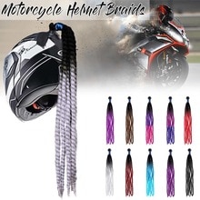 60 Cm Motorhelm Dreadlocks Vrouwen Helm Dreadlocks Paardenstaart Vlecht Motocross Fiets Helm Punk Haar Decoratie