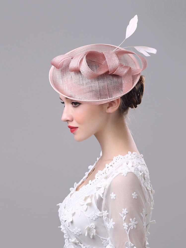 Chapeau de mariage pour femmes, filet Vintage, accessoire de mariée, voile de cage à oiseaux, fascinant, , BH010