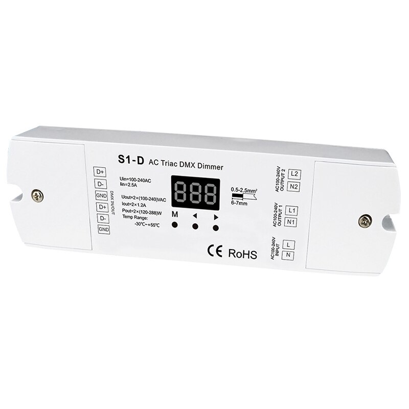 Ac Triac Dmx Dimmer 2 Channel Output 2 Channel Dimmer Triac Dimmable Andmosfet Dimmable Dmx512