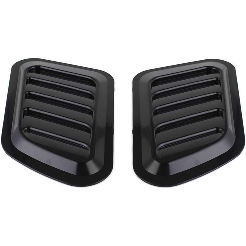 2 x ABS Car Universal Decorative Intake Scoop Turbo Bonnet Vent Cover Hood Auto