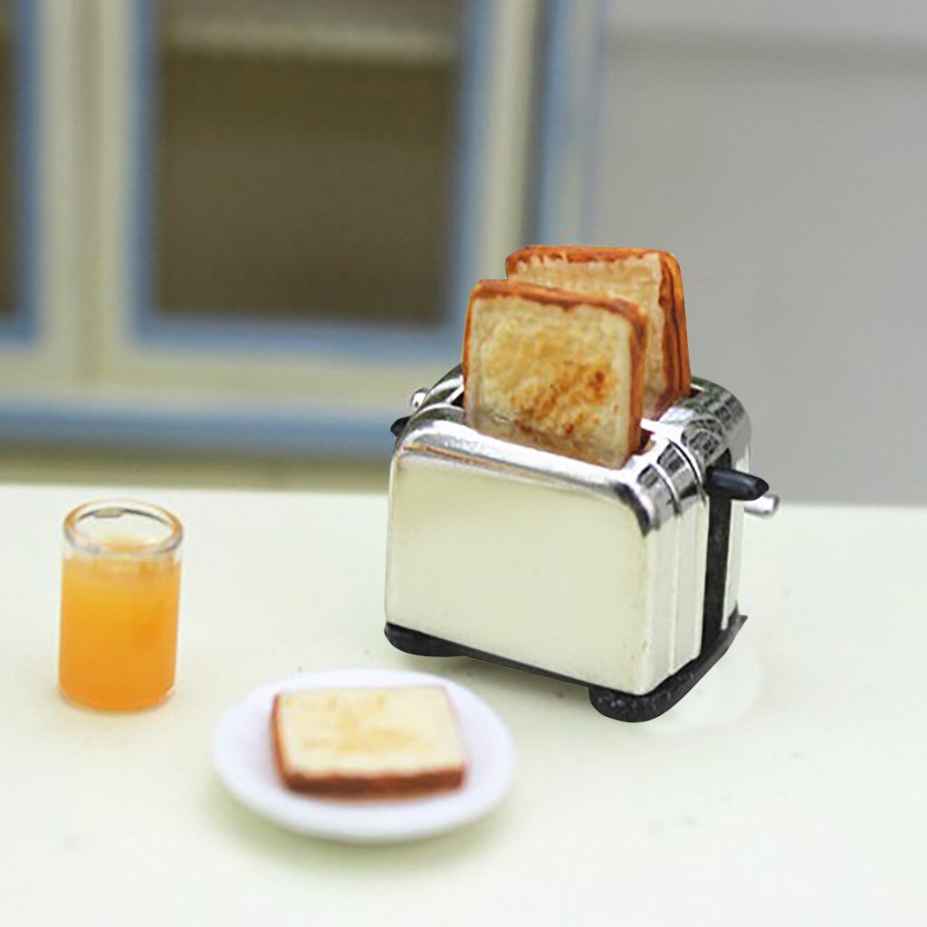 Kawaii 1:12 /1:6 Dollhouse Miniatuur Scène Model Brood Machine Pretend Play Speelgoed De High Poppenhuis accessoires