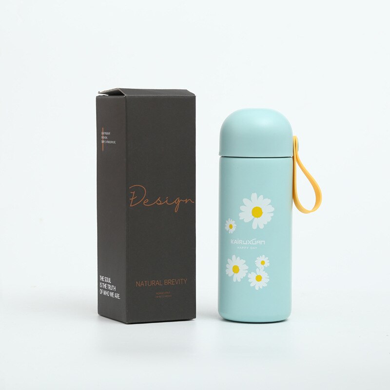Small Daisy mug 304 stainless steel insulated cup student portable accompanying online celebrity with the same cup m5263