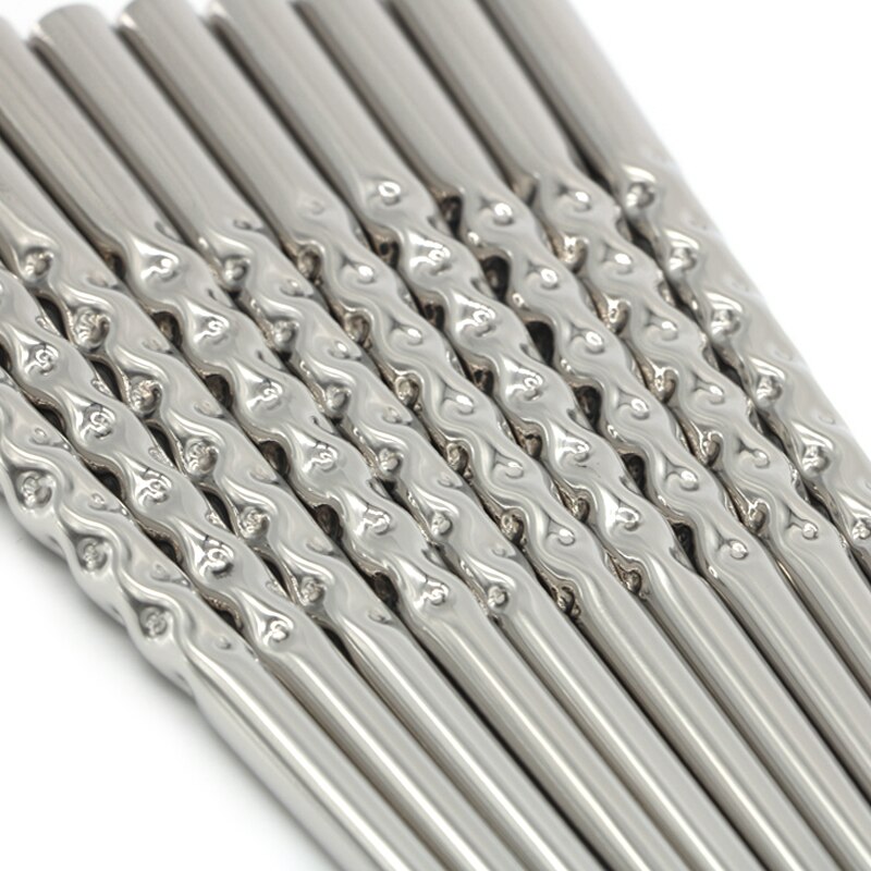 1 pairs Stainless steel Chopsticks Anti-skip Korea Chop Stick Durable Chinese Square Chopsticks set Dinnerware Household Cutlery