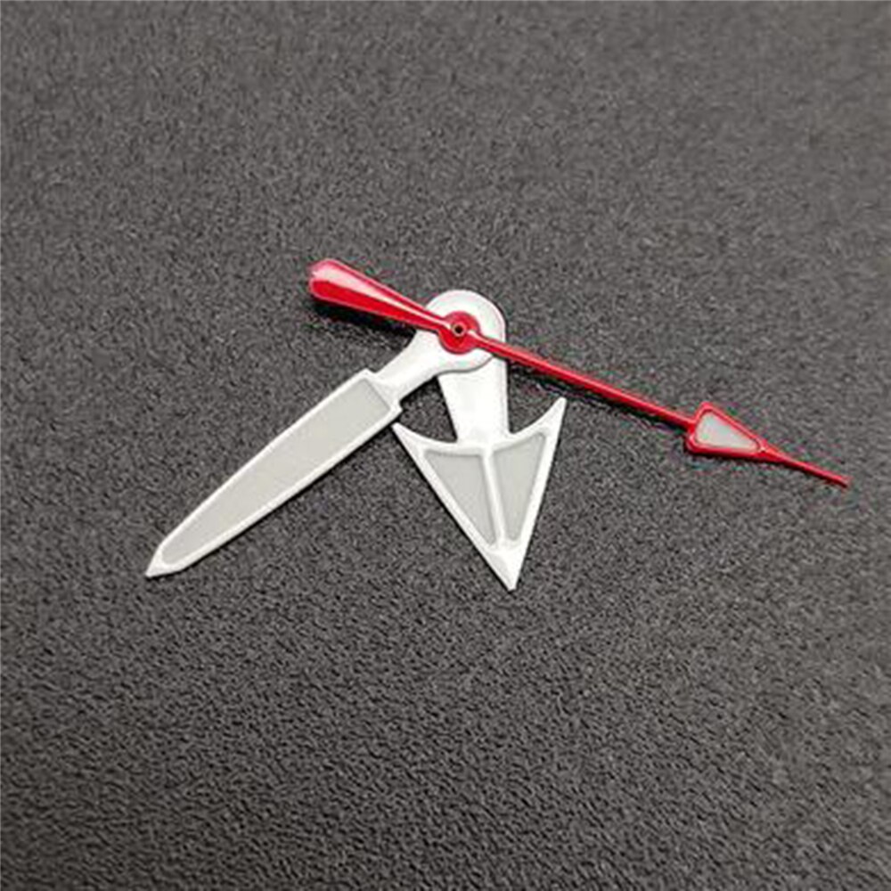 Minimalistischen Uhr Nadel C3 Stark Grün Luminou Uhr Hände für NH35 NH36 4R36 Uhr Bewegung: White Red