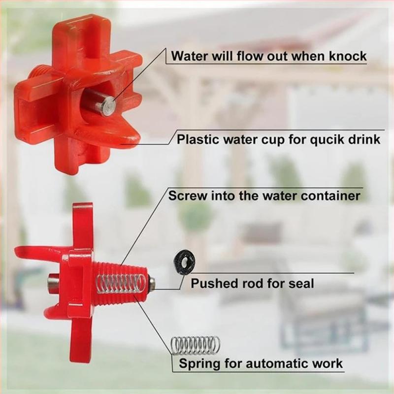 Drinker Voor Kippen Waterer Hens Kwartel Vogel Feeder Drinken Kip Feeder Drinknippel Waterer Voor Kippen En Kippenhok