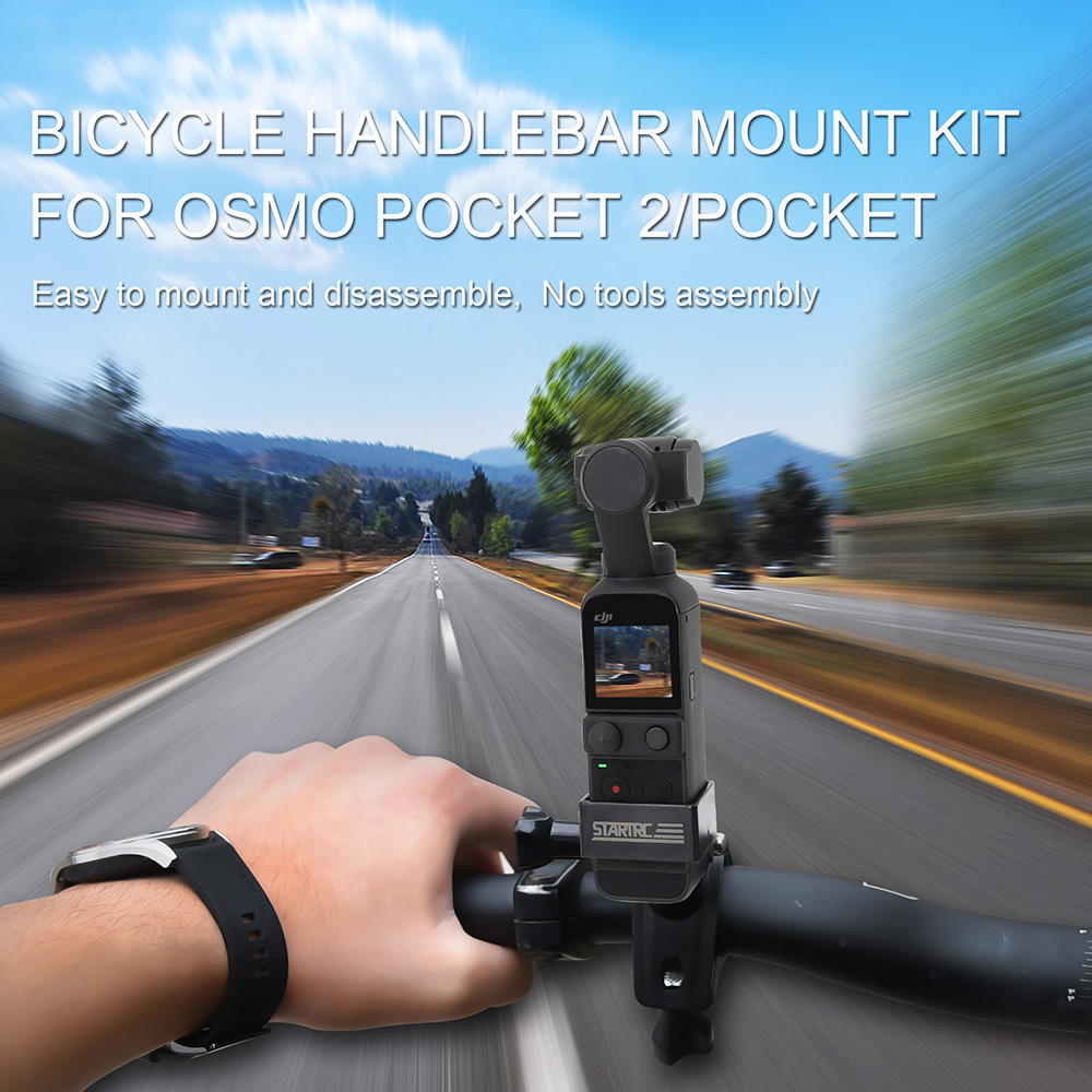 Für dji osmo pocket fahrrad-erweiterungs-festhalterung für dji pocket 2/ pocket gimbal kamerazubehör