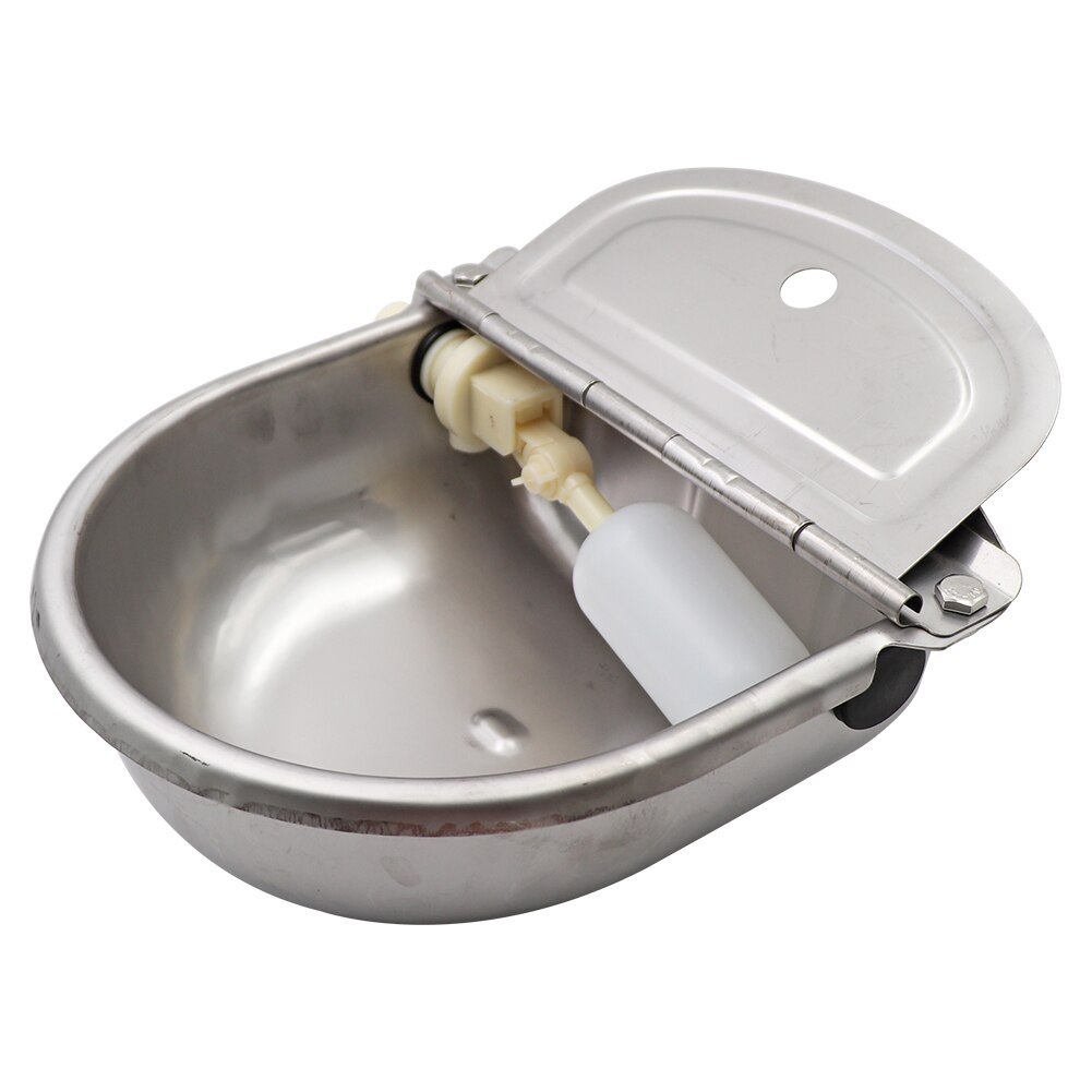 Cow Drinking Bowl Stainless Steel Automatic Float Water Outlet Cup Goat Drinker For Pig/Cattle/Sheep/Horse/Dog With Tube: drinker bowl