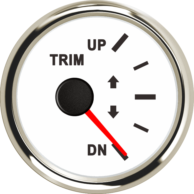 52mm up dn trim mätare 0-190 ohm båt trim mätare marin trim tilt indikator för inombords utombordsmotor bil motorcykel trim mätare: 800-00081