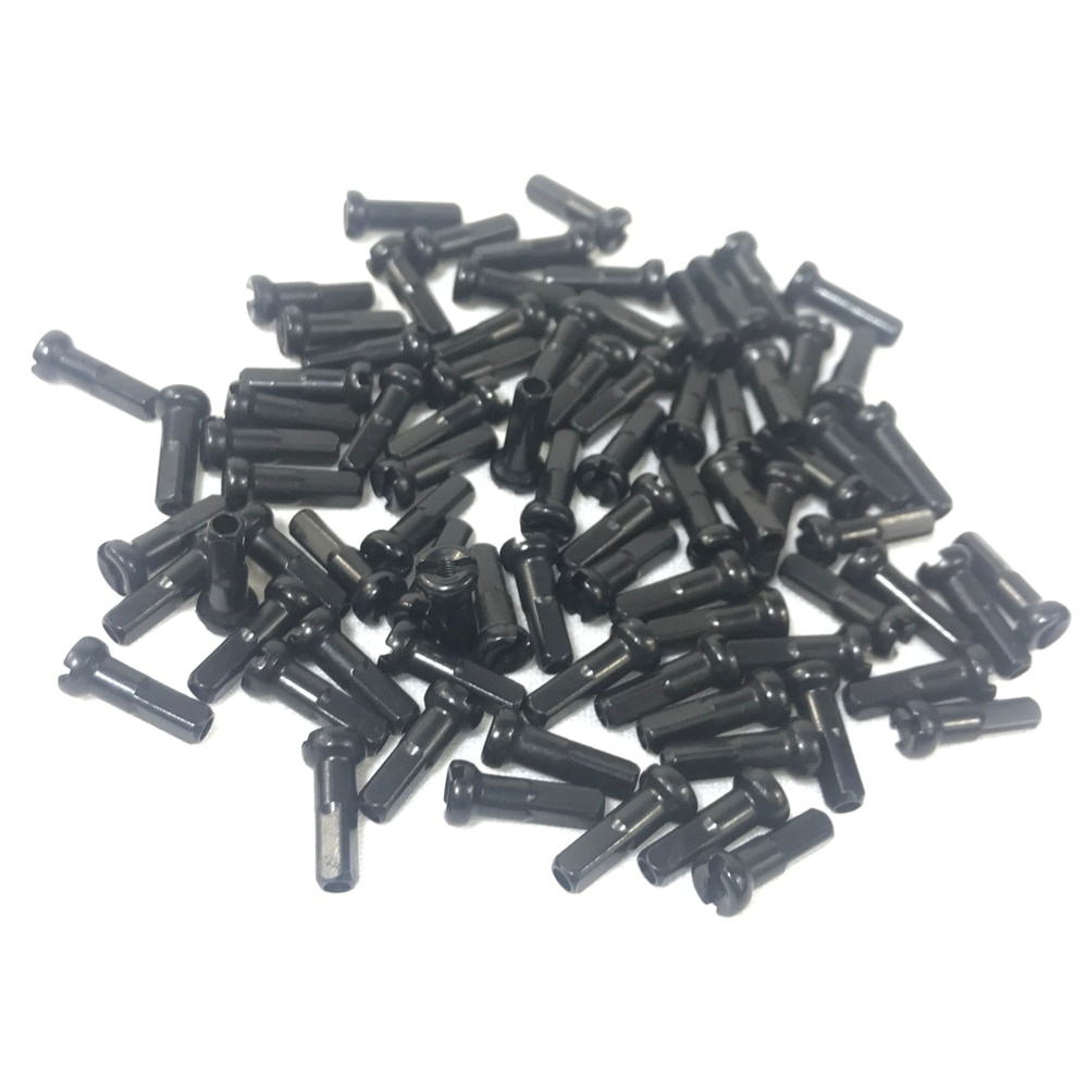 Søjle  pb14 messing nippel rundt hoved 14 gauge 2.0 længde 12mm 14mm 16mm sølv sort racercykel del gratis skib
