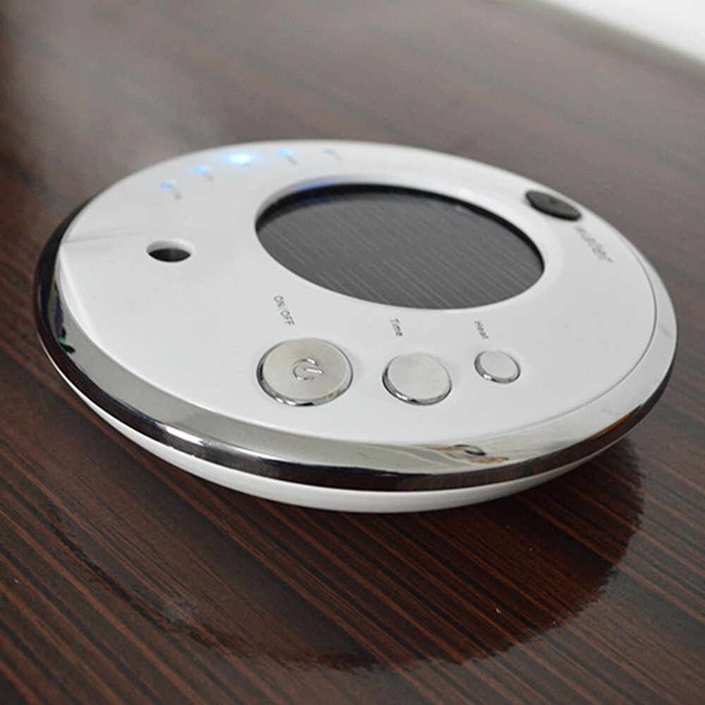 Solar Car Air Purifier Solar Anion Humidifier Air Cleaner Ionic Air Purifier Car Air Freshener Ionizer Oxygen Bar (Red)