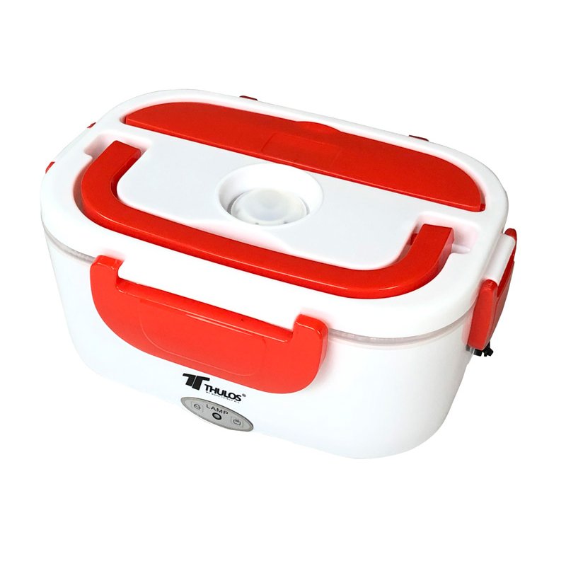 Fiambrera eléctrica 2 en 1: Hogar y Coche. THULOS TH-ELB106.: TH-ELB106ROJO