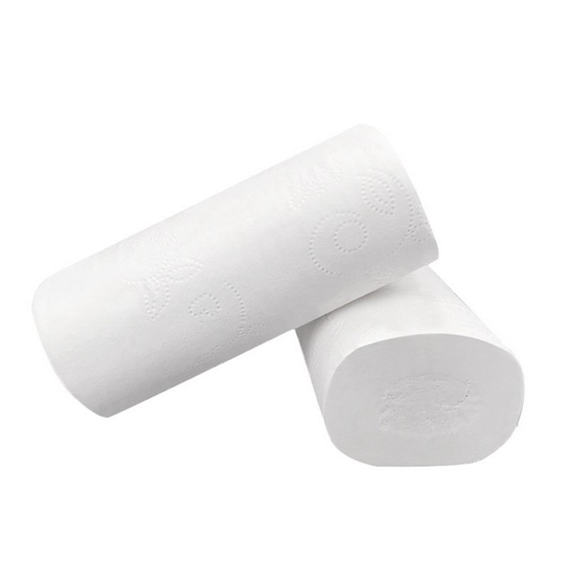 Husholdning toiletpapir træmasse overkommelig rullepapir tissuepapirrulle uden kerner toiletpapir 12 stykker