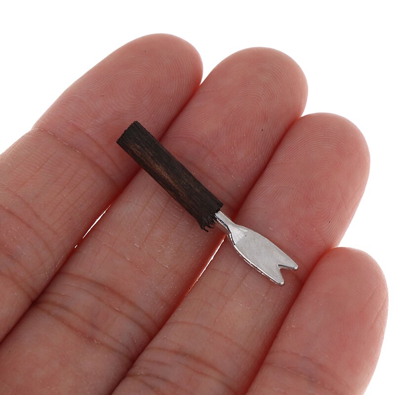 Legierung + Holz Mini Topf Werkzeug Schaufel Modell einstellen Für Puppenhaus Gebühr Garten werkzeuge Rustikalen Puppe Haus Ornament 3 Teile/satz