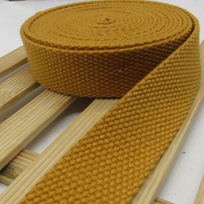 5Meters 32mm Canvas Ribbon Belt Bag Cotton Webbing Canvas Webbing Knapsack Strapping Sewing Bag Belt Accessories: yellow