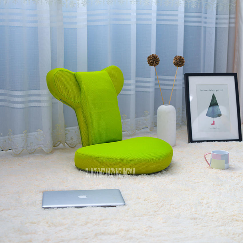 Petit canapé paresseux maille unique Chaise pliable 6-Gear ajustement chambre Chaise longue salon Tatami canapé balcon: C