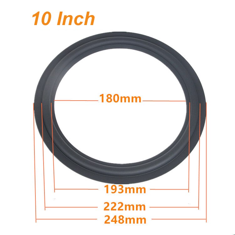 Speaker Rubber Surround Repair 4 Inch 5 Inch 6.5 8 Inch Speaker Subwoofer Accessories General Folding Edge DIY Audio Products: 10 inch