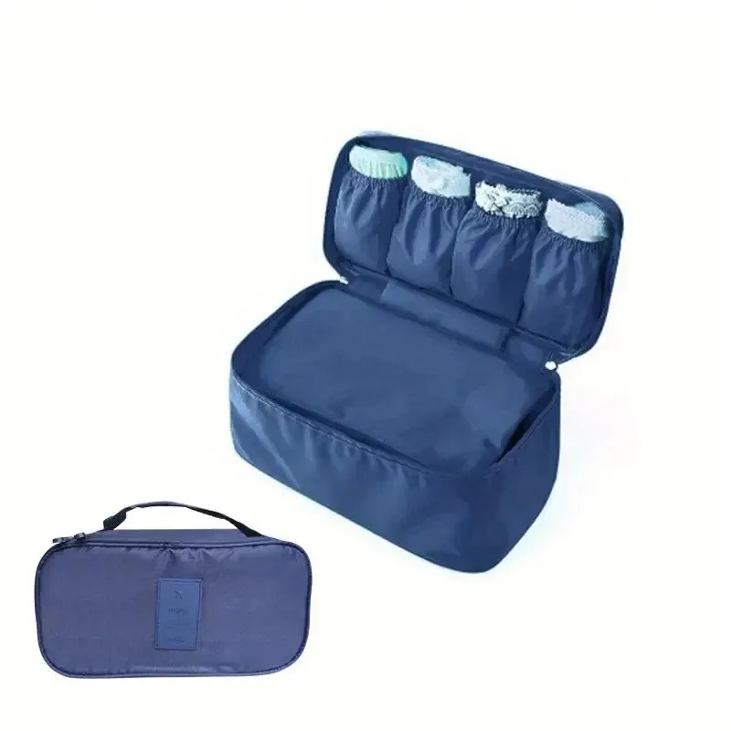 Cosmetisch ondergoed organisator Lingerie BH Reisorganisator Opbergtas Bagage Kofferzakje Zip Cases Kleding BH: Black