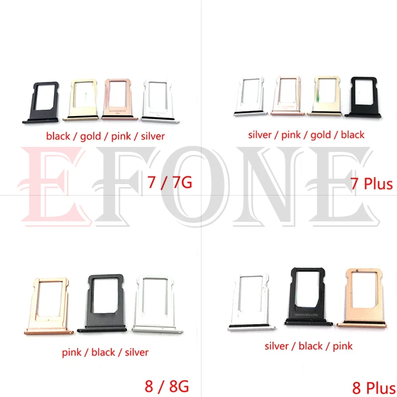 Voor Iphone 6 6 S 6G 7 7G 8 8G Plus Sim-kaartsleuf Lade Houder Sim-kaartlezer Socket