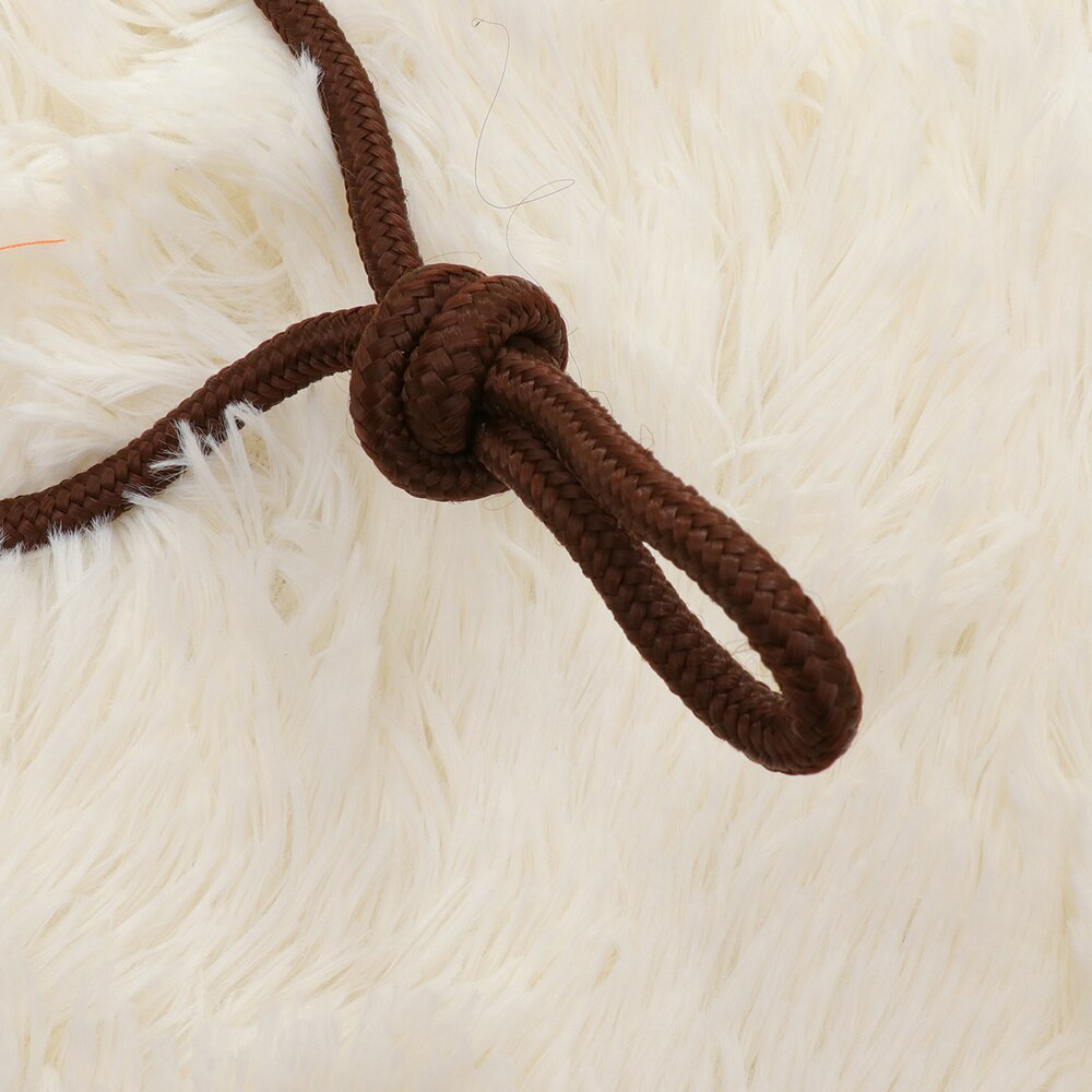 Paardensport Levert Halter Verstelbare Paardenhoofd Hoofdstel Paard Hoofd Cover Rope Voor Racing Praktijk Dagelijks Gebruik (Bruin)