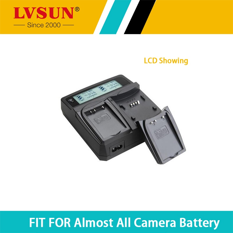 LVSUN Universele Camera Batterij Oplader voor Nikon Canon Sony NP F770 F750 F570 F550 F530 NP F970 F960 F950 F930 NP-F970 FM500H