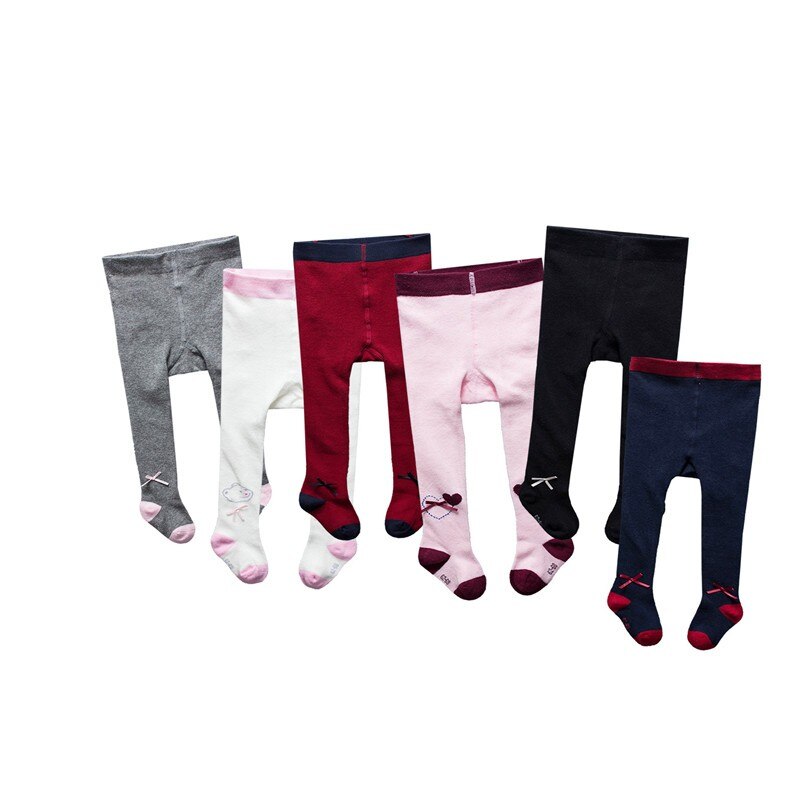 Baumwolle Mädchen Strumpfhosen Prinzessin Bowknet Baby mädchens Einteiliges Strumpfhosen Frühjahr und Herbst Neue Stil Hosen Spitze Strumpf 3 teil/los