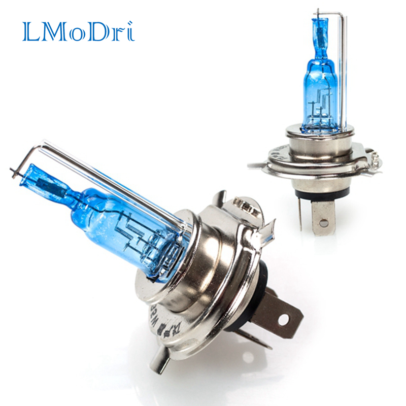 Lmodri 2 kpl universaali moottoripyörä  h4 halogeeni xenon piilotettu polttimo ajovalovalaisin supervalkoiset polttimot 35/35w ja 3 kontaktoria