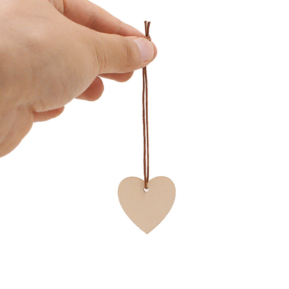 Hem gästbok signatur gör-det-själv-signeringskort fest trähjärtan hänge baby shower slitstark bröllop önskar träd set hantverk