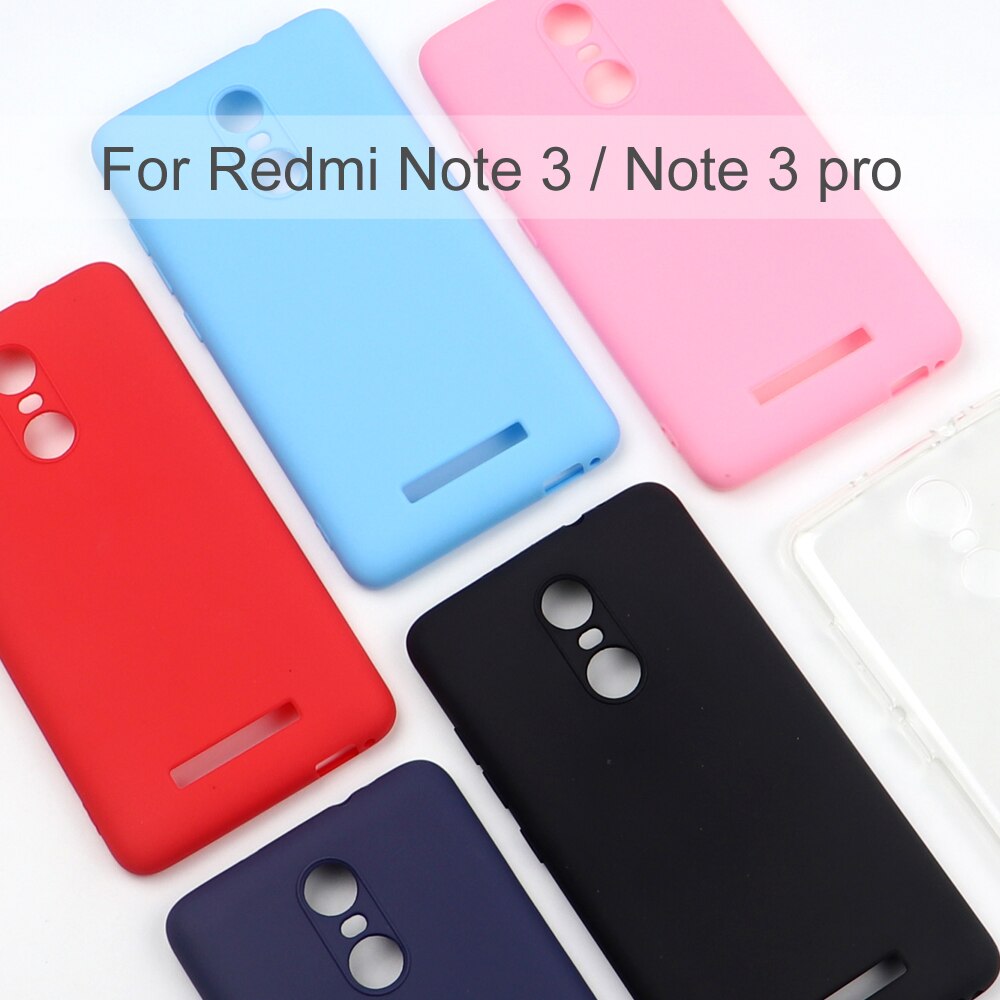 Dla Xiaomi Redmi Note 3 / Note 3 Pro silikonowy TPU miękki telefon matowy pokrowiec na tył Coque Funda