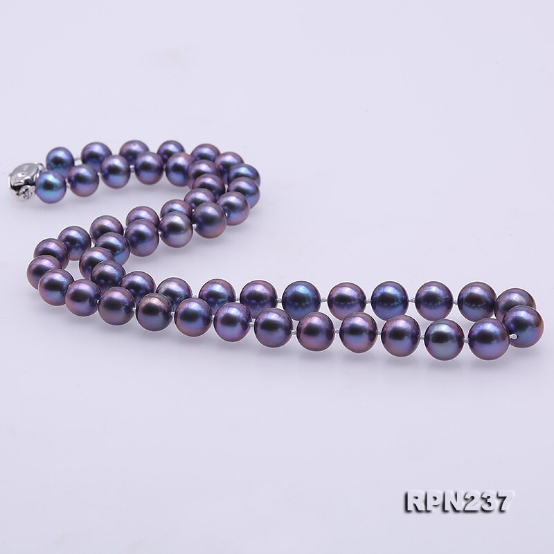 JYX Choker Parel Ketting vrouwen Zwarte Parel Ketting 7-8mm Gekweekte Zoetwater Parel Ketting 18 "vrouwen ketting sieraden