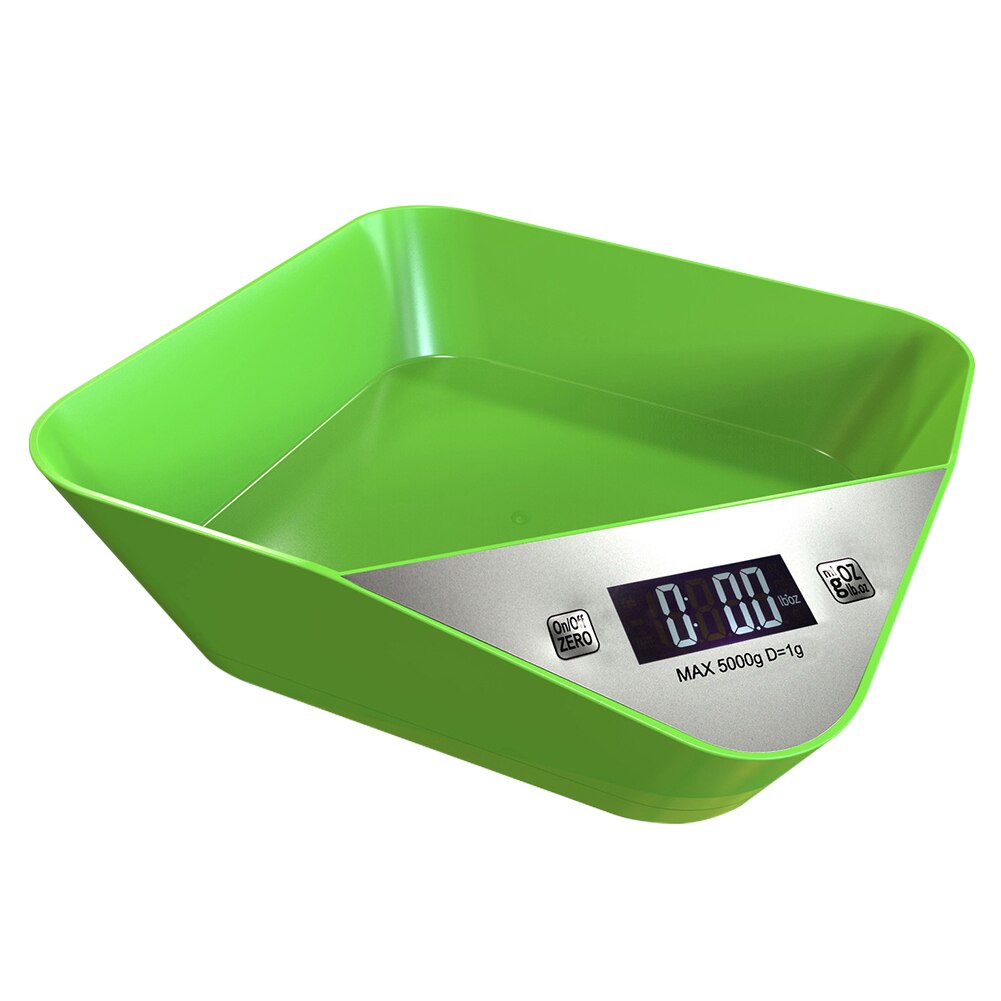 Kitchen Scale Home Food Weighing ABS Tools Measuring Battery Powered Bowl LCD Display Puppy Mini Durable Multifunction Digital