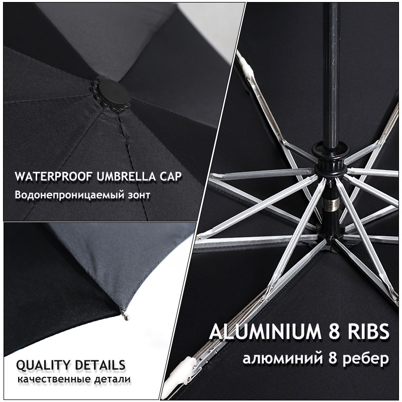 Guarda-chuva masculino chuva mulher marca de qualidade grande 120cm 3 dobrável golfe negócios guarda-chuva guarda-chuva à prova vento automático guarda-sol viagem