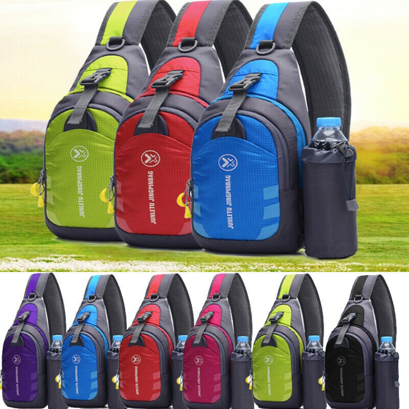 6 farver vandtæt lille brystpose taske rejse sport skulder slynge messenger cross tasker