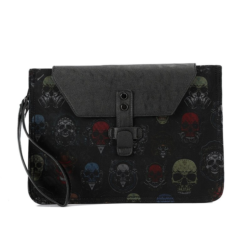 Koreaanse eenvoudige heren zakelijke envelop handtas retro dossiers pak casual heren tas leren laptop casual tas schoudertas