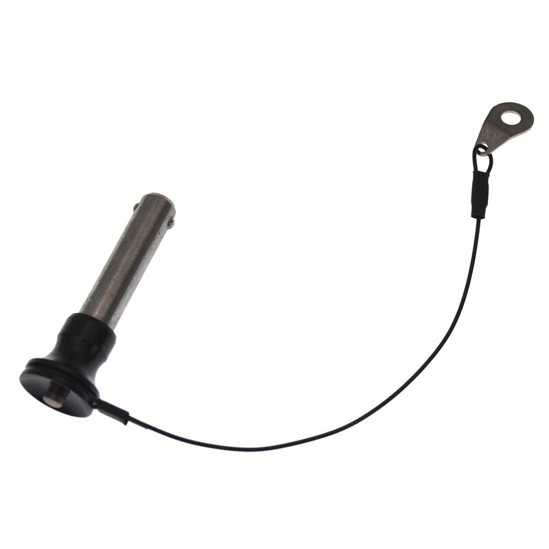 Push Button Quick Release with End Stroke Ball Lock Quick Release Pin 12mm-40mm Black +Silver