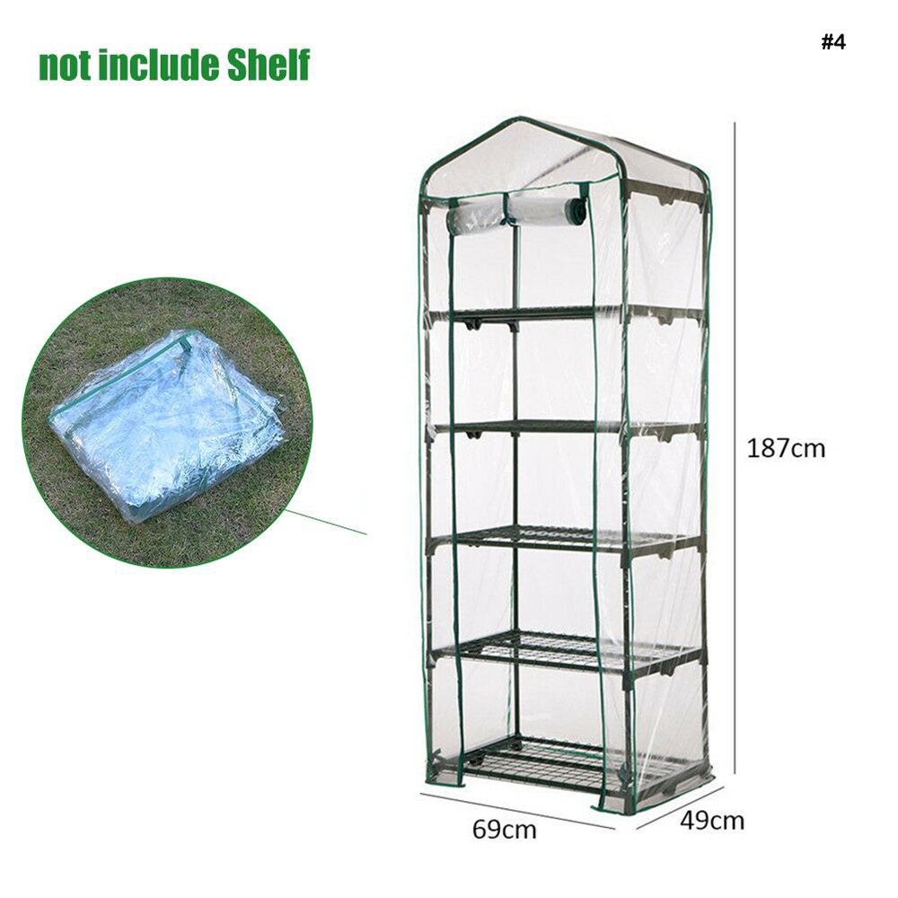 Bolsas para cultivo de plantas, Mini invernadero para jardín, plántulas para casa verde, cubierta de plástico PVC transparente para jardín, invernadero, cultivo de casa: 04