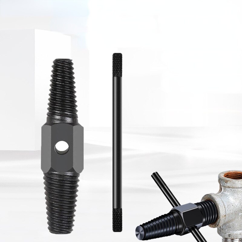 4" 6" Double Head Tap Faucet Valve Screw Extractor Set Pipe Remover Tools Damaged Wire Water Pipe Bolt Broken Screw Removal Tool