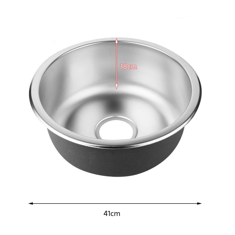 Cuisine 304 acier inoxydable manuel tréfilage épaissi simple auge évier ensemble grand simple réservoir légumes lavabo HWC