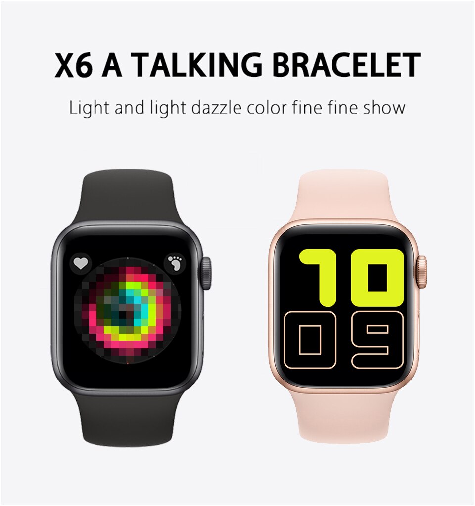 IWO 10 IWO 11 X6 IWO 1:1 Bluetooth Smartwatch Relógio Inteligente de Freqüência Cardíaca Relógios Horas para IOS Iphone 6 6S 7 8 9 X Max Samsung Xiaomi
