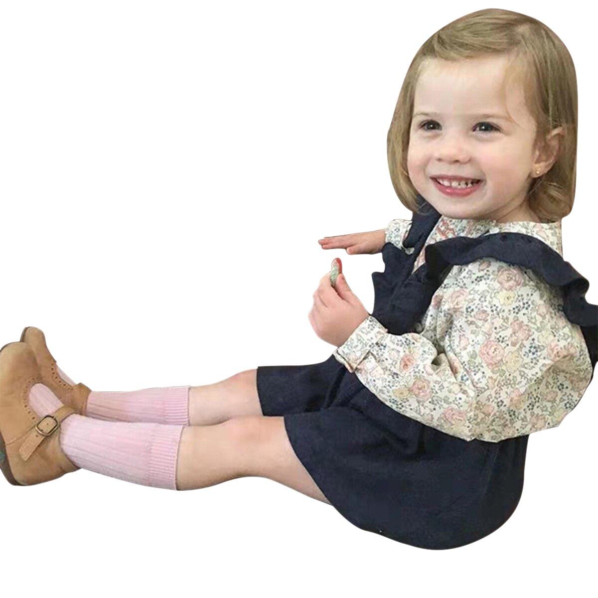Baby Kids Meisjes Solid Gebreide Sokken Peuter Kinderen Jongens Meisjes Katoen Zachte Stretch Leuke Herfst Sokken Been Warmer 1-8Y