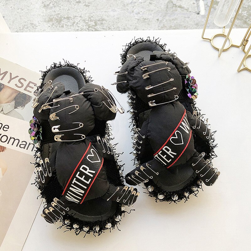 Kobiety sandały wyjściowe letnie na co dzień wygodne Anti-slip piesze wycieczki buty trekkingowe na plaży kostki sandały dziewczyna klapki plażowe: black / 6.5