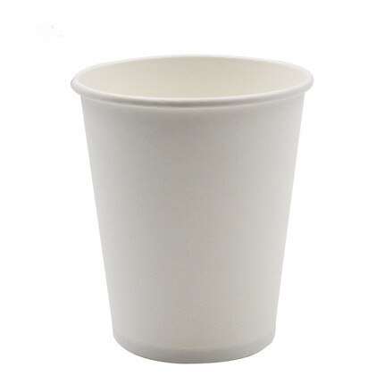 100 Stks/pak 250Ml Zuiver Wit Papier Cups Wegwerp Koffie Thee Melk Cup Drinken Accessoires Feestartikelen