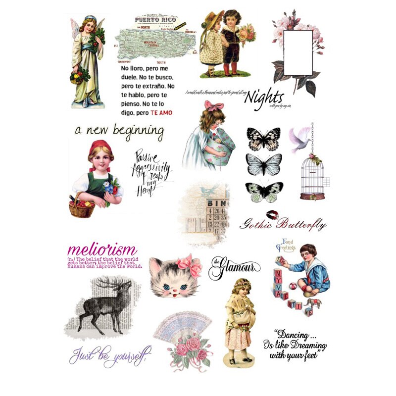 2 stk takk ord diy dekor scrapbooking kule tidsskrift skrivesaker klistremerker album planlegger papir dagbok klistremerke